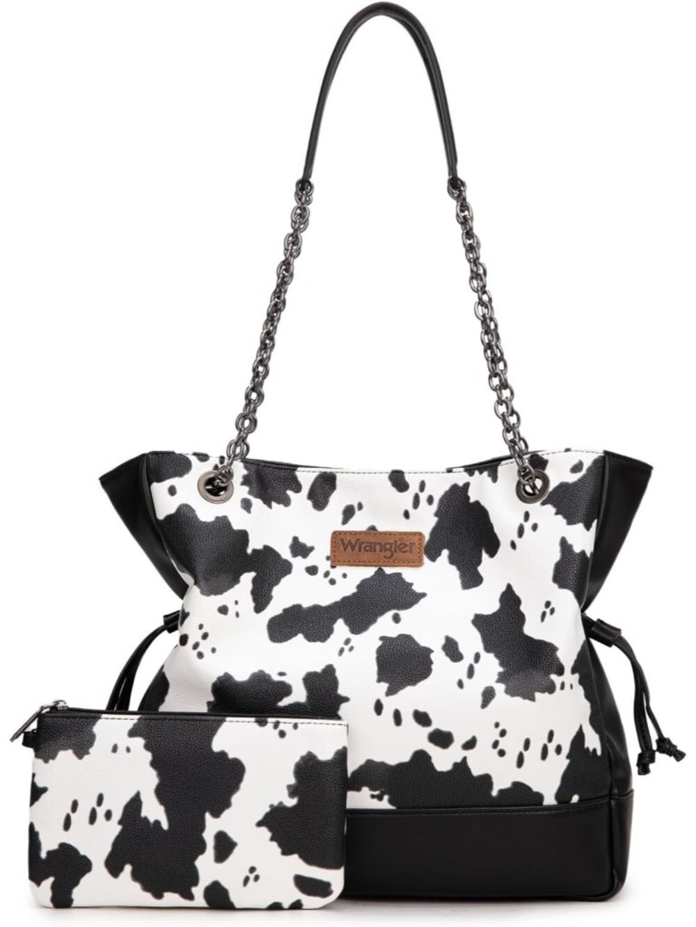 Wrangler Tote Bag For Women 2pcs Purses And Handbags Drawstring Shoulder Bag Wit